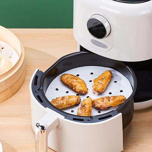 Conjunto de 50 Forros Descartáveis AIRFRYER Redondos