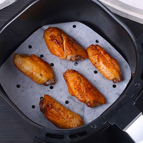 Conjunto de 50 forros descartáveis AIRFRYER Quadrados