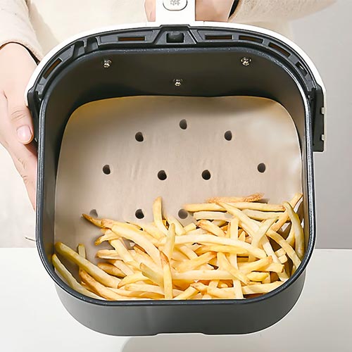 Conjunto de 50 forros descartáveis AIRFRYER Quadrados