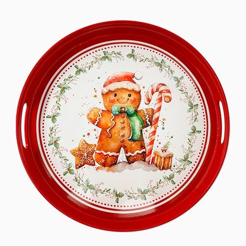 Tabuleiro GINGERBREAD D.35x4cm