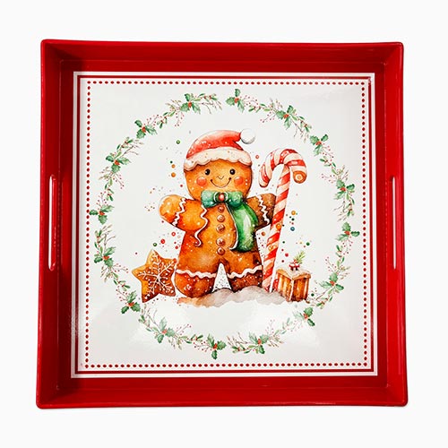 Tabuleiro GINGERBREAD 35x35x4cm