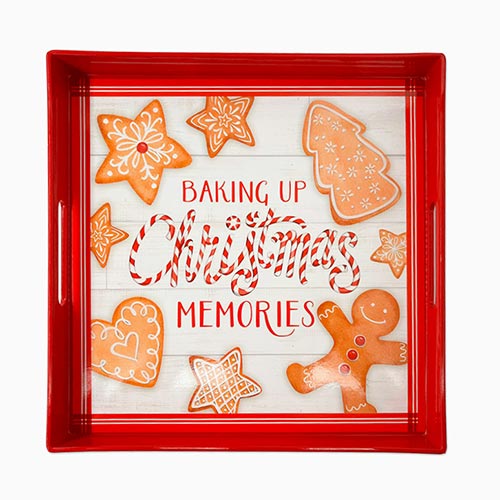 Tabuleiro CHRISTMAS MEMORIES  35x35x4cm