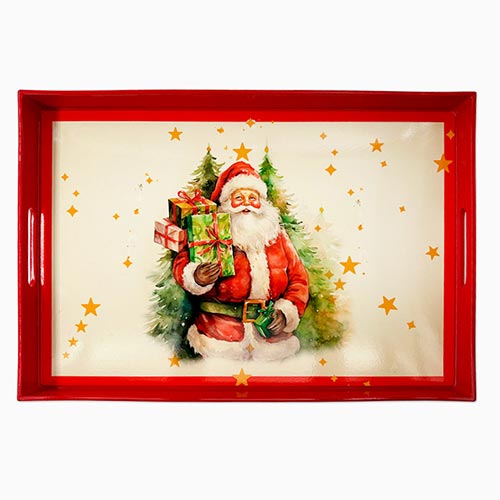Tabuleiro SANTA CLAUS 45x30x4cm