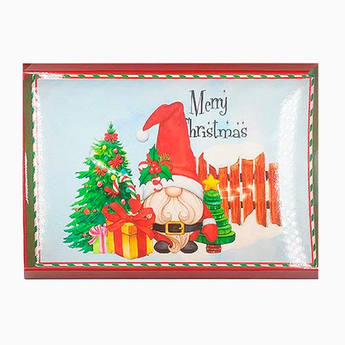 Tabuleiro MERRY CHRISTMAS 45x30x4cm