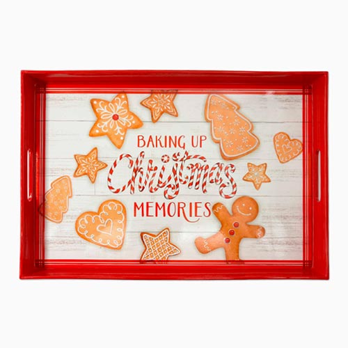 Tabuleiro CHRISTMAS MEMORIES  45x30x4cm