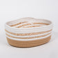 Conjunto de 3 Cestos CASARI Branco e Natural
