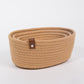 Conjunto de 3 Cestos COTTONI Castanho