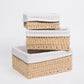 Conjunto de 3 Cestos BASKIA Natural