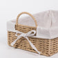 Conjunto de 2 Cestos BASKIA Com Pegas Natural