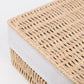 Conjunto de 2 Cestos BASKIA Com Tampa Natural