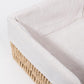 Conjunto de 2 Cestos BASKIA Com Tampa Natural