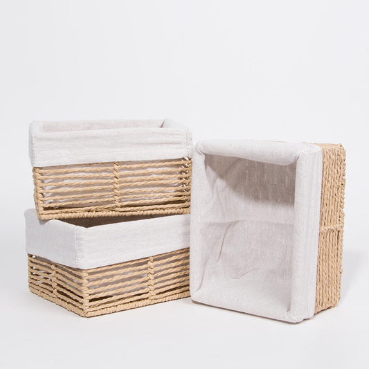 Conjunto de 5 Cestos BASKIA Natural