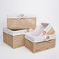 Conjunto de 4 Cestos BASKIA Natural