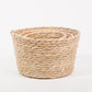 Conjunto de 6 Cestos AVILA Branco e Natural