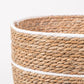 Conjunto de 4 Cestos BARI Branco e Natural