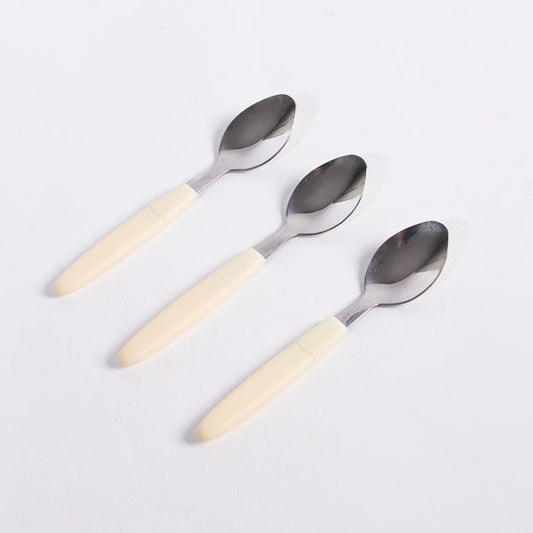 Set of 3 Ivory ACERO Dessert Spoons