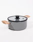 GLASS LID Black Casserole Lid D.20cm