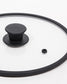 GLASS LID Black Casserole Lid D.24cm