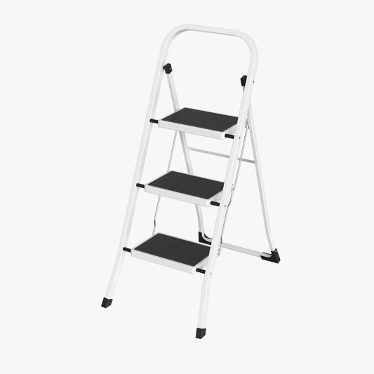 SCALA White 3-Step Ladder