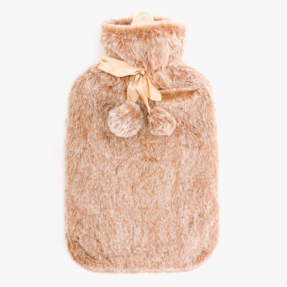 PELO Hot Water Bottle Beige Mix 2L