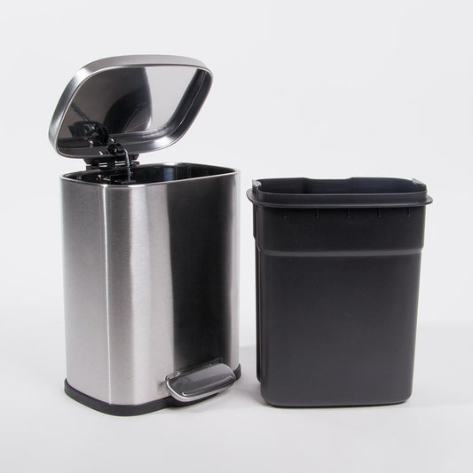 Balde do Lixo NEXA com Pedal Cinza 3L