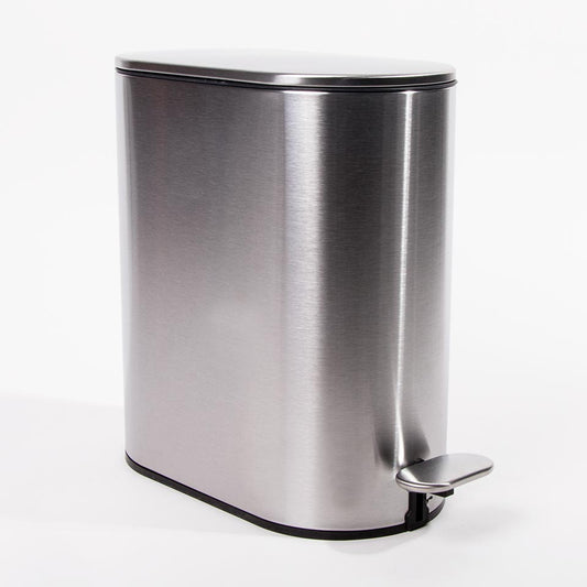Balde do Lixo LUSTRA com Pedal Cinza 5L