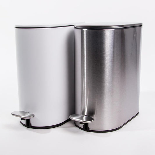 Balde do Lixo LUSTRA com Pedal Cinza 5L