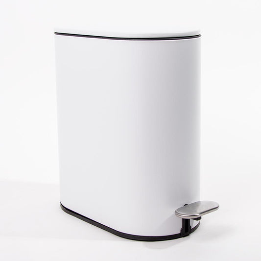 Balde do Lixo LUSTRA com Pedal Branco 5L