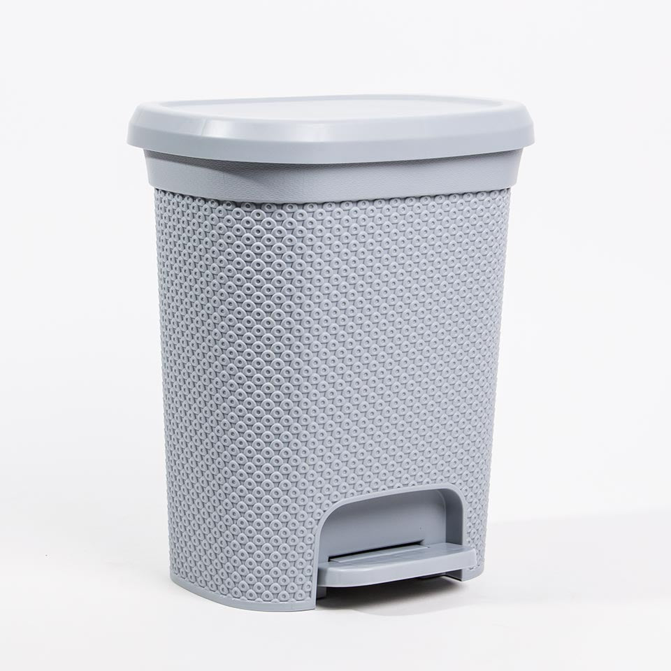 Balde do Lixo com Pedal DIAMOND Cinza 6.5L