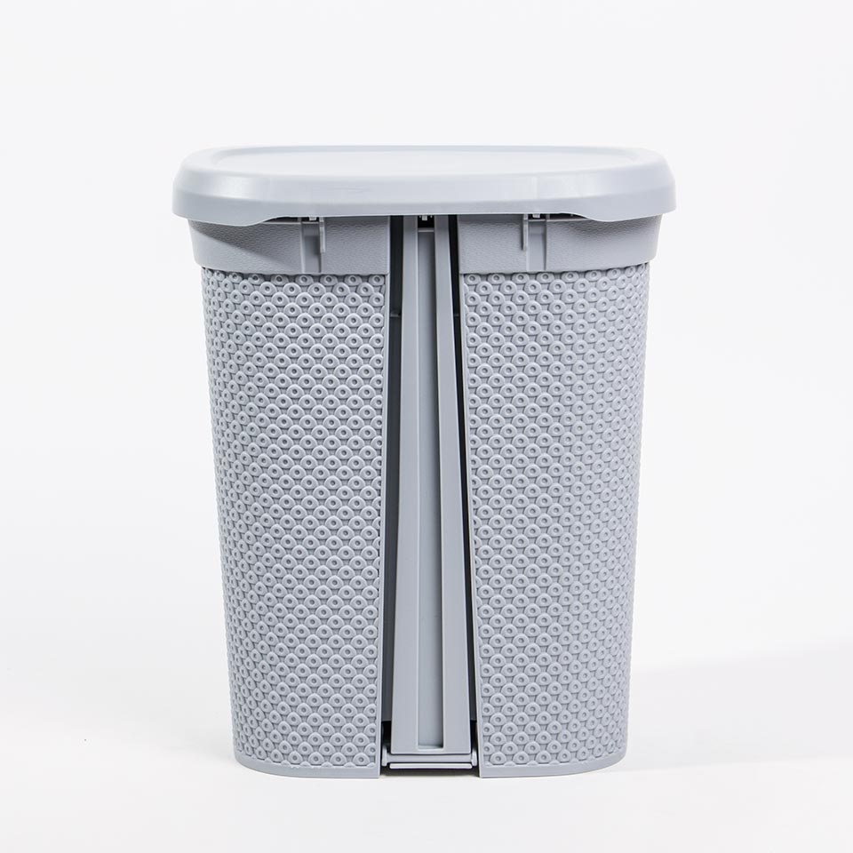 Balde do Lixo com Pedal DIAMOND Cinza 6.5L