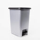 Balde do Lixo DUSTBIN com Pedal Cinza 15L