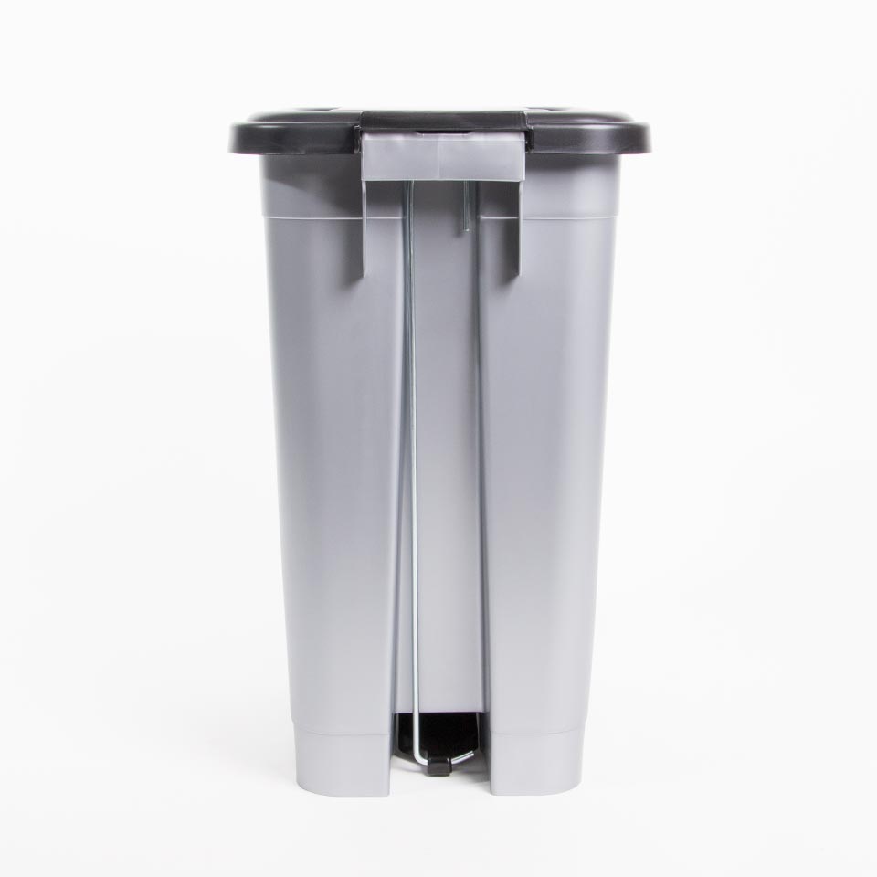 Balde do Lixo DUSTBIN com Pedal Cinza 15L