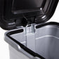 Balde do Lixo DUSTBIN com Pedal Cinza 15L