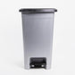 Balde do Lixo DUSTBIN com Pedal Cinza 25L
