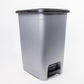 Balde do Lixo DUSTBIN com Pedal Cinza 40L