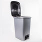 Balde do Lixo DUSTBIN com Pedal Cinza 40L