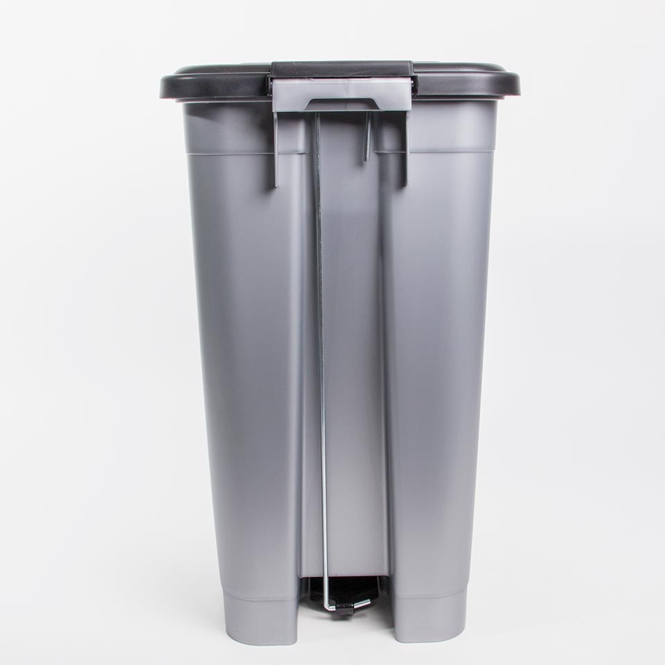 Balde do Lixo DUSTBIN com Pedal Cinza 40L