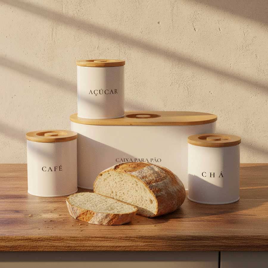Conjunto de 4 Caixas de Cozinha PANTRY