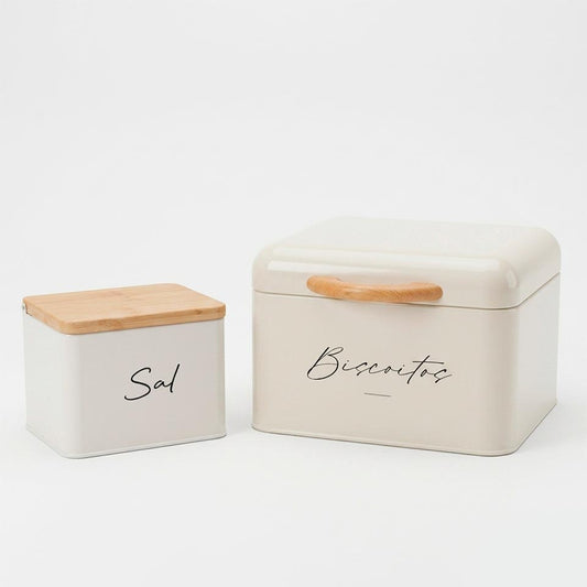Conjunto de 2 Caixas de Cozinha VINTAGE