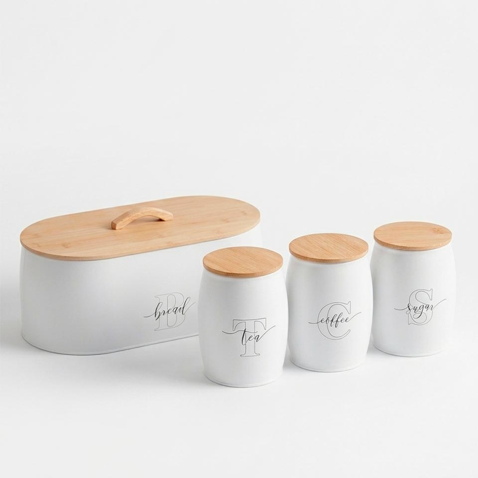 Conjunto de 4 Caixas de Cozinha NORDIK