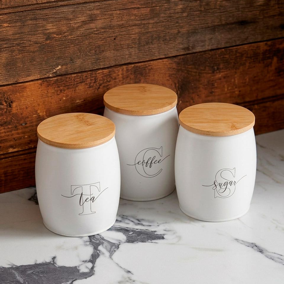 Conjunto de 4 Caixas de Cozinha NORDIK