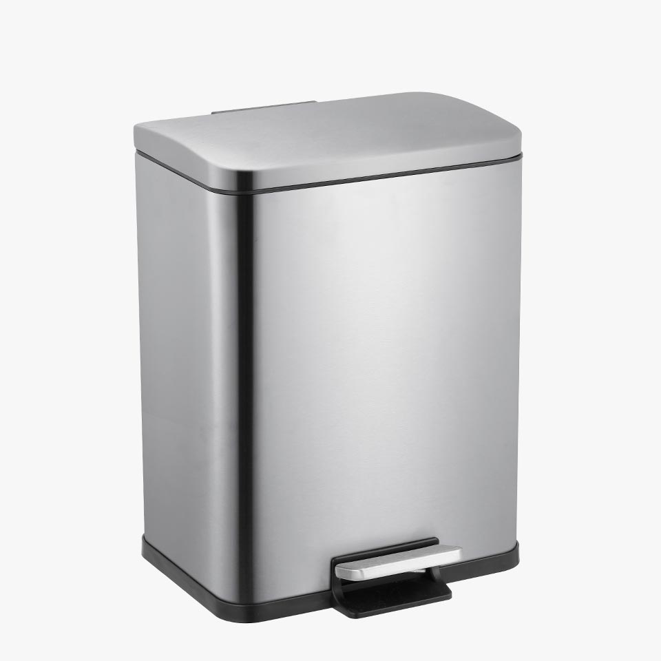Balde do Lixo KENTSEL com Pedal Aço Inoxidável 20L