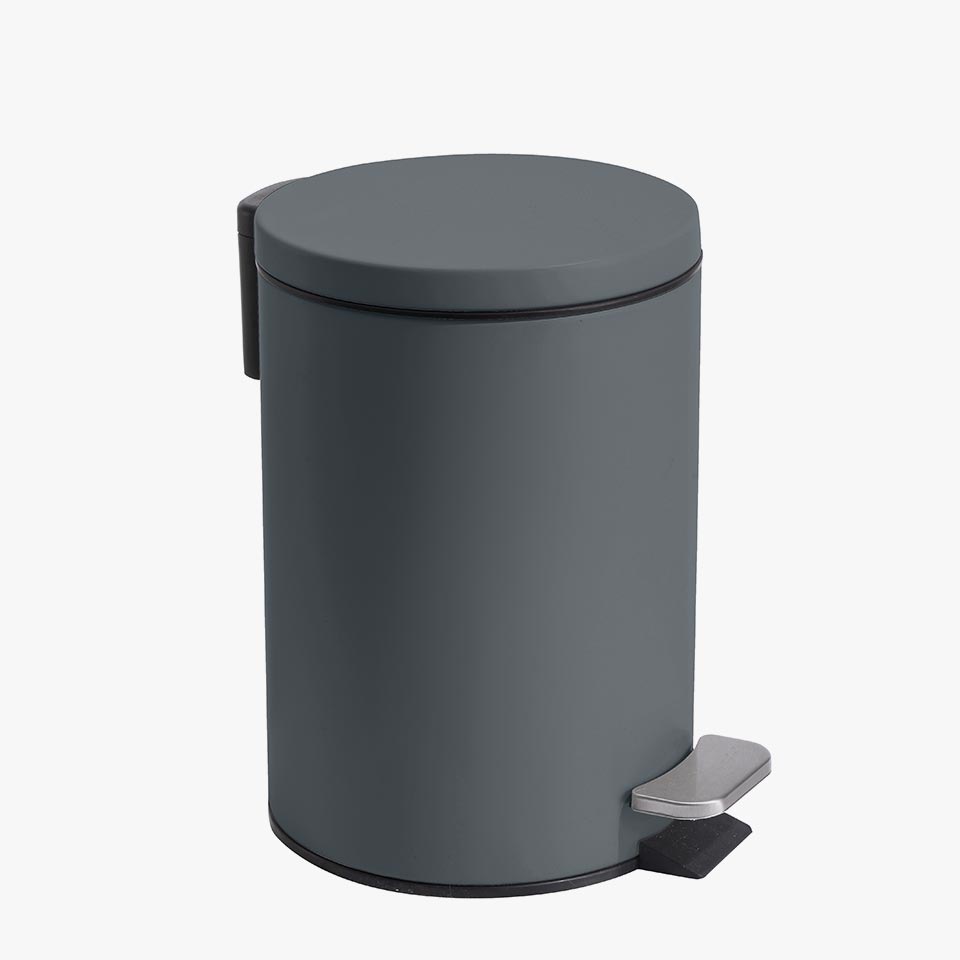 Balde do Lixo URBAN com Pedal Cinza 3L