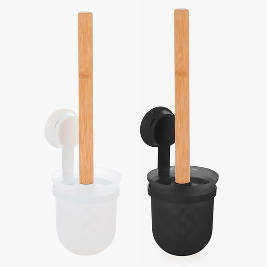 Toilet Brush with Suction Cup PLASTIC BAMBOO 12x34cm