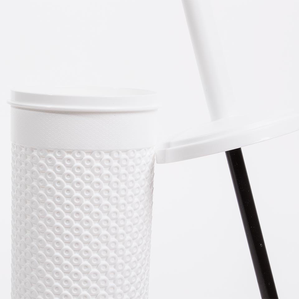 DIAMOND Toilet Brush White D.10x35cm