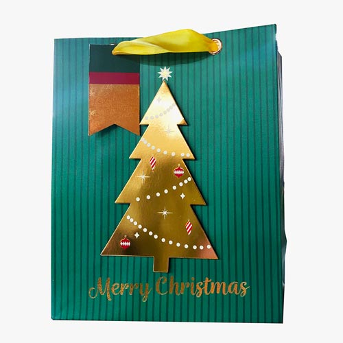 Saco de Oferta de Natal XMAS TREE 26x12x32cm