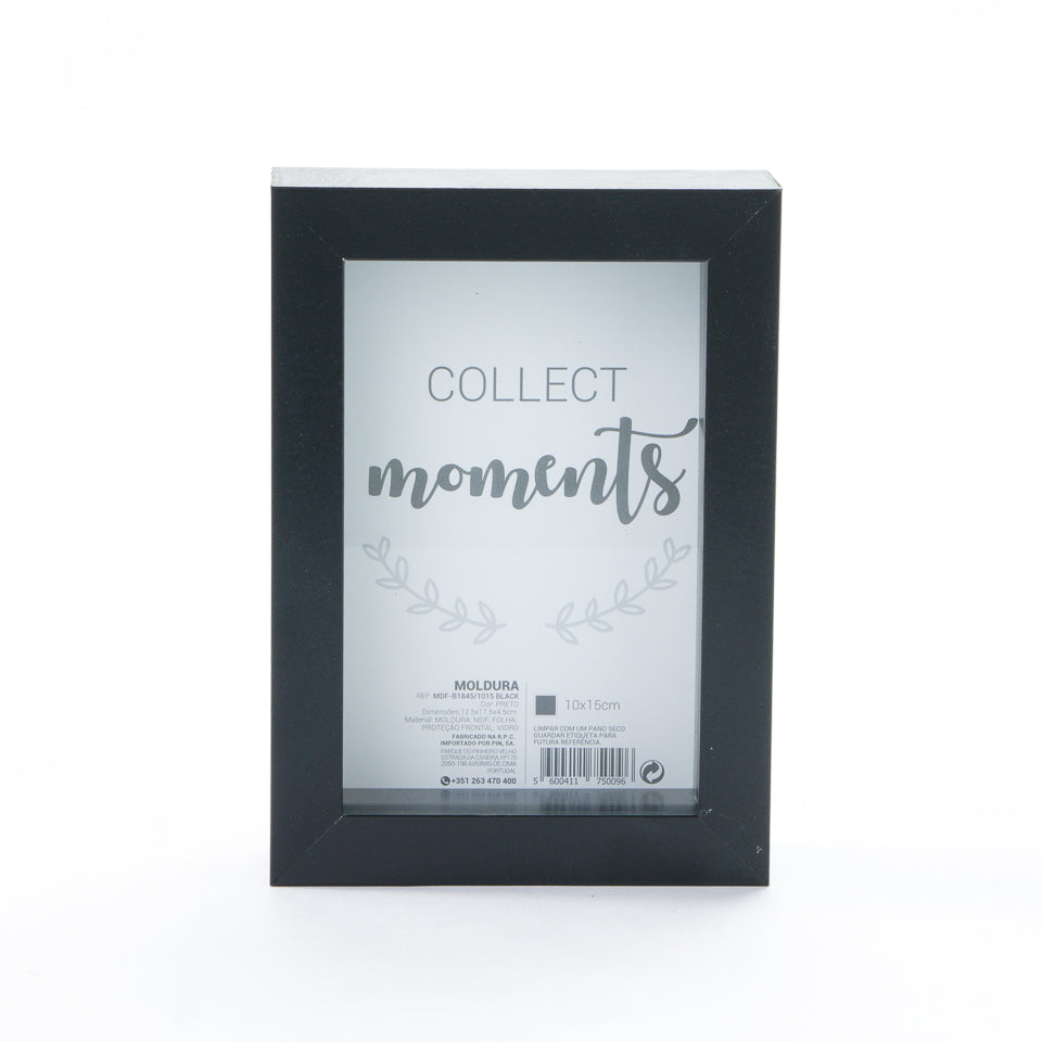 Moldura MOMENTS BLACK 10X15cm