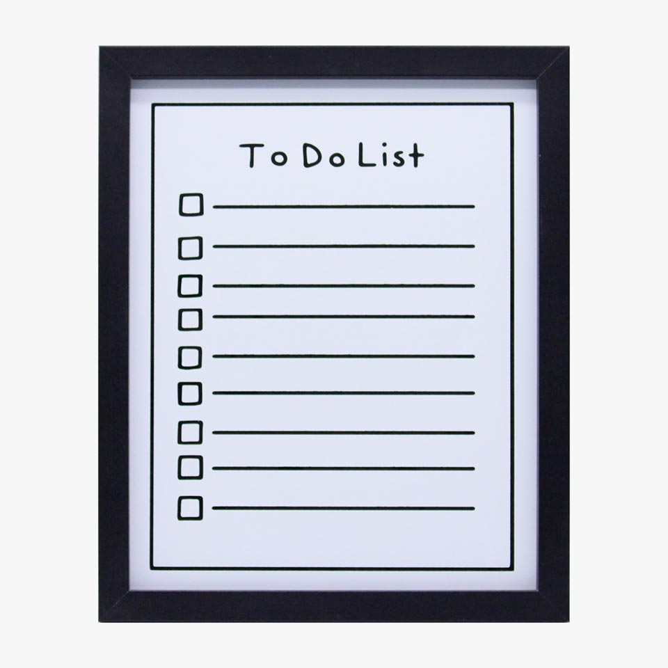 Quadro de Notas TO DO LIST 27x32cm