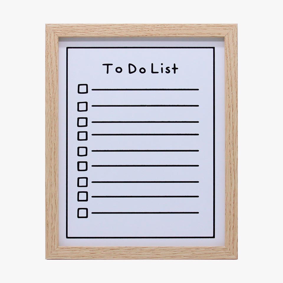 Quadro de Notas TO DO LIST 27x32cm