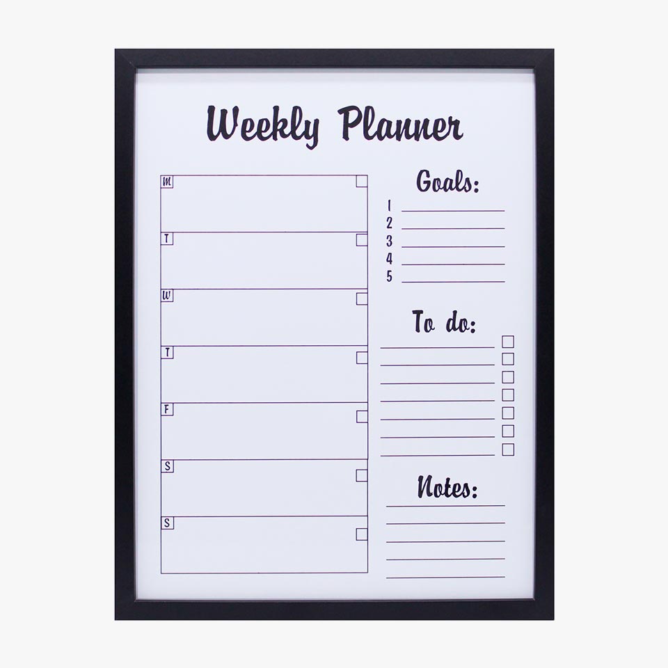 Quadro de Notas WEEKLY PLANNER